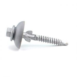 Polycarb Roof Screw w/Polycarb Washer Class 3, 12-14g x 45mm, 250 PC