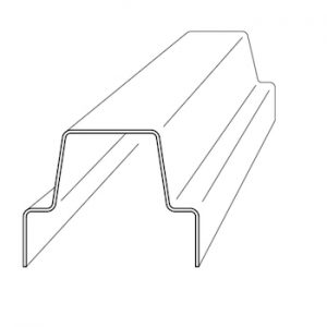 Stiffened Top Plate 76mm x 1.15mm